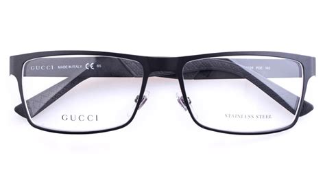 gucci stainless steel glasses|gucci glasses for men.